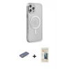 MARSİLYAN™- iPhone 12 Pro Kılıf Doruk Minimal - Siyah 6D Mat Seramik Hayalet Nano Ekran Koruyucu + Renkli Kamera Lens Koruma Cam - YL