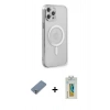 MARSİLYAN™- iPhone 12 Pro Kılıf Doruk Minimal - Siyah Polymer Nano Ekran Koruyucu + Metal Kamera Lens Koruma Cam - GS