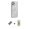MARSİLYAN™- iPhone 12 Pro Kılıf Doruk Minimal - Siyah Polymer Nano Ekran Koruyucu + Metal Kamera Lens Koruma Cam - AKYL