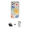 MARSİLYAN™- iPhone 12 Pro Kılıf Eksen Asil Prime - Şeffaf Uv Polymer Nano Ekran Koruyucu + Kamera Lens Koruma Cam - SF