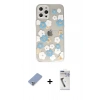 MARSİLYAN™- iPhone 12 Pro Kılıf Eksen Asil Prime - Şeffaf Uv Polymer Nano Ekran Koruyucu + Metal Kamera Lens Koruma Cam - KUYL