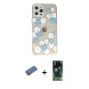 MARSİLYAN™- iPhone 12 Pro Kılıf Eksen Asil Prime - Siyah 360 Mat Full Body Arka Koruyucu + Shine Kamera Lens Koruma Cam - GD