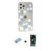 MARSİLYAN™- iPhone 12 Pro Kılıf Eksen Asil Prime - Siyah 360 Mat Full Body Arka Koruyucu + Shine Kamera Lens Koruma Cam - MI