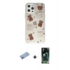 MARSİLYAN™- iPhone 12 Pro Kılıf Eksen Asil Prime - Siyah 360 Mat Full Body Arka Koruyucu + Shine Kamera Lens Koruma Cam - MI