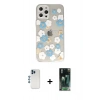 MARSİLYAN™- iPhone 12 Pro Kılıf Eksen Asil Prime - Siyah 360 Mat Full Body Arka Koruyucu + Shine Kamera Lens - MI