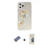 MARSİLYAN™- iPhone 12 Pro Kılıf Eksen Asil Prime - Siyah 6D Mat Seramik Hayalet Nano Ekran Koruyucu + Metal Kamera Lens Koruma Cam - GD