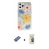 MARSİLYAN™- iPhone 12 Pro Kılıf Eksen Asil Prime - Siyah 6D Mat Seramik Hayalet Nano Ekran Koruyucu + Metal Kamera Lens Koruma Cam - GD