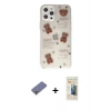 MARSİLYAN™- iPhone 12 Pro Kılıf Eksen Asil Prime - Siyah 6D Mat Seramik Hayalet Nano Ekran Koruyucu + Metal Kamera Lens Koruma Cam - GD