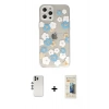 MARSİLYAN™- iPhone 12 Pro Kılıf Eksen Asil Prime - Siyah 6D Mat Seramik Hayalet Nano Ekran Koruyucu + Shine Kamera Lens - GS