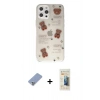 MARSİLYAN™- iPhone 12 Pro Kılıf Eksen Asil Prime - Siyah 6D Mat Seramik Hayalet Nano Ekran Koruyucu + Metal Kamera Lens Koruma Cam - KUYL