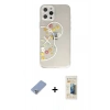 MARSİLYAN™- iPhone 12 Pro Kılıf Eksen Asil Prime - Siyah 6D Mat Seramik Hayalet Nano Ekran Koruyucu + Metal Kamera Lens Koruma Cam - KUYL