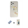 MARSİLYAN™- iPhone 12 Pro Kılıf Eksen Asil Prime - Siyah 6D Mat Seramik Hayalet Nano Ekran Koruyucu + Metal Kamera Lens Koruma Cam - KUYL