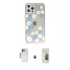 MARSİLYAN™- iPhone 12 Pro Kılıf Eksen Asil Prime - Siyah 6D Mat Seramik Hayalet Nano Ekran Koruyucu + Shine Kamera Lens - MI