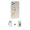 MARSİLYAN™- iPhone 12 Pro Kılıf Eksen Asil Prime - Siyah 6D Mat Seramik Hayalet Nano Ekran Koruyucu + Shine Kamera Lens - MI
