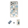 MARSİLYAN™- iPhone 12 Pro Kılıf Eksen Asil Prime - Siyah 6D Mat Seramik Hayalet Nano Ekran Koruyucu + Metal Kamera Lens Koruma Cam - MI