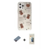 MARSİLYAN™- iPhone 12 Pro Kılıf Eksen Asil Prime - Siyah 6D Mat Seramik Hayalet Nano Ekran Koruyucu + Metal Kamera Lens Koruma Cam - KI