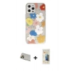 MARSİLYAN™- iPhone 12 Pro Kılıf Eksen Asil Prime - Siyah 6D Mat Seramik Hayalet Nano Ekran Koruyucu + Rainbow Kamera Lens Koruma Cam - GD