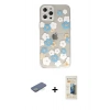 MARSİLYAN™- iPhone 12 Pro Kılıf Eksen Asil Prime - Siyah 6D Mat Seramik Hayalet Nano Ekran Koruyucu + Renkli Kamera Lens Koruma Cam - YL