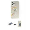 MARSİLYAN™- iPhone 12 Pro Kılıf Eksen Asil Prime - Siyah 6D Mat Seramik Hayalet Nano Ekran Koruyucu + Renkli Kamera Lens Koruma Cam - YL