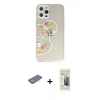 MARSİLYAN™- iPhone 12 Pro Kılıf Eksen Asil Prime - Siyah 6D Mat Seramik Hayalet Nano Ekran Koruyucu + Renkli Kamera Lens Koruma Cam - SI