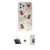 MARSİLYAN™- iPhone 12 Pro Kılıf Eksen Asil Prime - Siyah 6D Mat Seramik Hayalet Nano Ekran Koruyucu + Kamera Lens Koruma Cam - SF