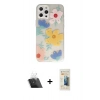 MARSİLYAN™- iPhone 12 Pro Kılıf Eksen Asil Prime - Siyah 6D Mat Seramik Hayalet Nano Ekran Koruyucu + Kamera Lens Koruma Cam - SF