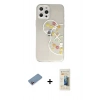 MARSİLYAN™- iPhone 12 Pro Kılıf Eksen Asil Prime - Siyah 6D Mat Seramik Hayalet Nano Ekran Koruyucu + Shine Kamera Lens Koruma Cam - PE