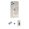 MARSİLYAN™- iPhone 12 Pro Kılıf Eksen Asil Prime - Siyah 6D Mat Seramik Hayalet Nano Ekran Koruyucu + Shine Kamera Lens Koruma Cam - MI