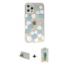 MARSİLYAN™- iPhone 12 Pro Kılıf Eksen Asil Prime - Siyah Polymer Nano Ekran Koruyucu + Rainbow Kamera Lens Koruma Cam - GD