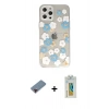 MARSİLYAN™- iPhone 12 Pro Kılıf Eksen Asil Prime - Siyah Polymer Nano Ekran Koruyucu + Metal Kamera Lens Koruma Cam - KI