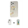 MARSİLYAN™- iPhone 12 Pro Kılıf Eksen Asil Prime - Siyah Polymer Nano Ekran Koruyucu + Shine Kamera Lens - GS