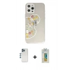 MARSİLYAN™- iPhone 12 Pro Kılıf Eksen Asil Prime - Siyah Polymer Nano Ekran Koruyucu + Shine Kamera Lens - MI