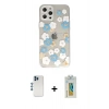 MARSİLYAN™- iPhone 12 Pro Kılıf Eksen Asil Prime - Siyah Polymer Nano Ekran Koruyucu + Shine Kamera Lens - MI