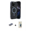 MARSİLYAN™- iPhone 12 Pro Kılıf Eksen Çizgi - Siyah 6D Mat Seramik Hayalet Nano Ekran Koruyucu + Sarı Renkli Kamera Lens Koruma Cam