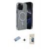 MARSİLYAN™- iPhone 12 Pro Kılıf Eksen Çizgi - Siyah 6D Mat Seramik Hayalet Nano Ekran Koruyucu + Shine Kamera Lens Koruma Cam - MI