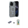 MARSİLYAN™- iPhone 12 Pro Kılıf Eksen Çizgi - Siyah Polymer Nano Ekran Koruyucu + Renkli Kamera Lens Koruma Cam - MI