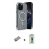 MARSİLYAN™- iPhone 12 Pro Kılıf Eksen Çizgi - Siyah Polymer Nano Ekran Koruyucu + Shine Kamera Lens Koruma Cam - SABE