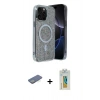 MARSİLYAN™- iPhone 12 Pro Kılıf Eksen Çizgi - Siyah Polymer Nano Ekran Koruyucu + Renkli Kamera Lens Koruma Cam - YL