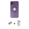 MARSİLYAN™- iPhone 12 Pro Kılıf Eksen Klasik Prime - Şeffaf Uv Polymer Nano Ekran Koruyucu + Shine Kamera Lens Koruma Cam - SABE