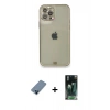 MARSİLYAN™- iPhone 12 Pro Kılıf Eksen Minimal Koleksiyonu - Siyah 360 Mat Full Body Arka Koruyucu + Mavi Metal Kamera Lens Koruma Cam