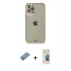 MARSİLYAN™- iPhone 12 Pro Kılıf Eksen Minimal Koleksiyonu - Siyah 6D Mat Seramik Hayalet Nano Ekran Koruyucu + Shine Kamera Lens Koruma Cam - GI
