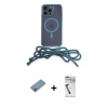 MARSİLYAN™- iPhone 12 Pro Kılıf Eksen Özel Seri - Şeffaf Uv Polymer Nano Ekran Koruyucu + Gökkuşağı Shine Kamera Lens Koruma Cam