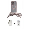 MARSİLYAN™- iPhone 12 Pro Kılıf Eksen Özel Seri - Şeffaf Uv Polymer Nano Ekran Koruyucu + Shine Kamera Lens - GD