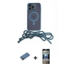 MARSİLYAN™- iPhone 12 Pro Kılıf Eksen Özel Seri - Siyah 34D Hayalet Izgaralı Cam + Shine Kamera Lens Koruma Cam - GD