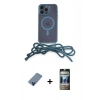 MARSİLYAN™- iPhone 12 Pro Kılıf Eksen Özel Seri - Siyah 34D Hayalet Izgaralı Cam + Metal Kamera Lens Koruma Cam - MI