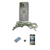 MARSİLYAN™- iPhone 12 Pro Kılıf Eksen Özel Seri - Siyah 34D Hayalet Izgaralı Cam + Shine Kamera Lens Koruma Cam - GS