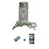 MARSİLYAN™- iPhone 12 Pro Kılıf Eksen Özel Seri - Siyah 34D Hayalet Izgaralı Cam + Shine Kamera Lens Koruma Cam - SH