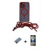 MARSİLYAN™- iPhone 12 Pro Kılıf Eksen Özel Seri - Siyah 34D Hayalet Izgaralı Cam + Shine Kamera Lens Koruma Cam - SH