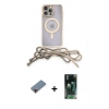 MARSİLYAN™- iPhone 12 Pro Kılıf Eksen Özel Seri - Siyah 360 Mat Full Body Arka Koruyucu + Metal Kamera Lens Koruma Cam - KI