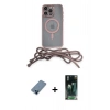 MARSİLYAN™- iPhone 12 Pro Kılıf Eksen Özel Seri - Siyah 360 Mat Full Body Arka Koruyucu + Metal Kamera Lens Koruma Cam - MI